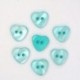 Boutons Coeur 13mm - Lot de 10