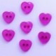 Boutons Coeur 12mm - Lot de 10