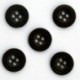 Boutons Unis avec 4 Trous en Resine 13mm - Lot de 10