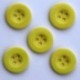 Boutons Unis avec 4 Trous en Resine 15mm - Lot de 10