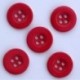 Boutons Unis avec 4 Trous en Resine 15mm - Lot de 10