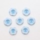 Boutons Ronds en Resine avec Motif Fleur 13mm 2 Trous Lot de 10