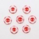 Boutons Ronds en Resine avec Motif Fleur 13mm 2 Trous Lot de 10