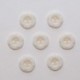 Boutons Ronds en Resine avec Motif Fleur 13mm 2 Trous Lot de 10