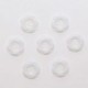 Boutons Ronds en Resine avec Motif Fleur 13mm 2 Trous Lot de 10