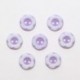 Boutons Ronds en Resine avec Motif Fleur 13mm 2 Trous Lot de 10