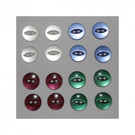 80 X Boutons Basique : 2 Trous : Mercerie Couture -Lot I