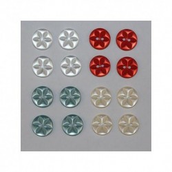 80 x Boutons Basique Etoile 2 Trous Mercerie Couture - Lot E*