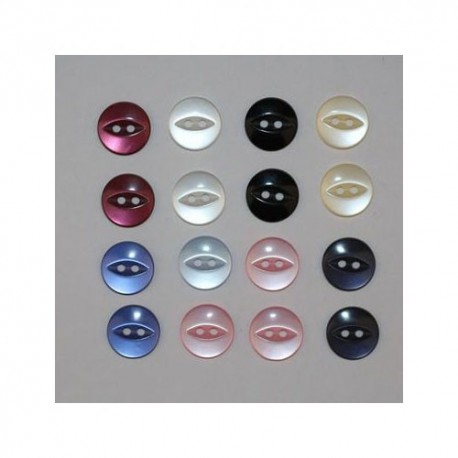 160 X Boutons Basique : 2 Trous : Mercerie Couture -Lot S