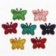 Bouton Papillon en Bois Multicolore 23mm - Lot de 10