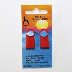Protêge Pointes pour Aiguilles de Tricot - 2.5mm - 5mm - Lot de 2 - Pony
