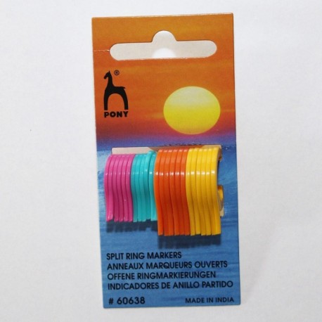 Anneaux Marqueurs Ouvert pour Tricot - Lot de 24 - Pony