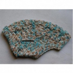 Pull Pour Très Petit Chien Dos 16cm : 16 x 20cm : Beige Crème Turquoise