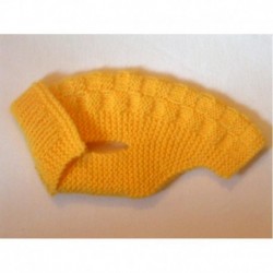 Pull Pour Très Petit Chien Dos 20cm : 20 x 22cm : Jaune
