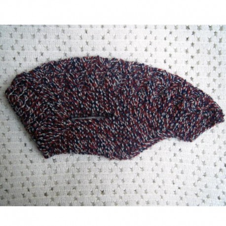 Pull Pour Très Petit Chien Dos 20cm : 20 x 22cm : Rouge Gris Marine