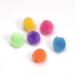 Pompons 10mm x 100 Couleurs Bold / Vif