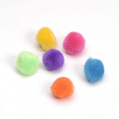 Pompons 10mm x 100 Couleurs Bold / Vif