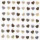 Boutons Dress It Up : Vintage Linen - Mini Boutons Coeur