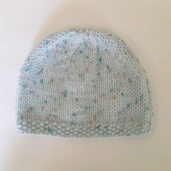 Bonnet de Naissance Bébé Fait Main : Bleu