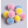 Pompons Iridescents 12mm x 72 Couleurs Printemps / Pastels