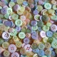 Assortiment de 100 Boutons Taille et Couleur Mixtes : Pastels