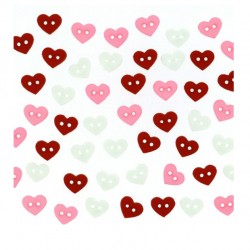 Boutons Dress It Up : Micro Valentine hearts - Mini Boutons Coeur