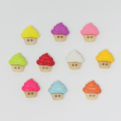 Boutons Gâteaux Multicolore 16mm - Lot de 25