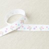 Ruban Taffetas Imprimé Licorne 15mm - Vendu au Mètre