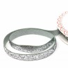 Ruban de Velours Métallique 10mm : Argenté - Vendu au Mètre