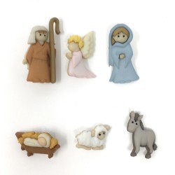 Boutons Dress It Up : Collection Noël - Nativity - Nativité