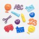 Assortiment de 25 Boutons Taille et Couleur Mixtes pour Scrapbooking - Ecole