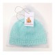 Bonnet Bébé en Coton Tricoté à la Main Vert Clair Taille 0 - 3 Mois