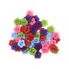 Boutons de Couture Forme Fleur en Résine Couleurs Mixte 2 Trous - Lot de 50