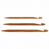 Knitpro Lot de 3 Crochets de Réparation en Bois