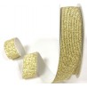 Elastique Plat Métallique 25mm x 1 Mètre : Doré