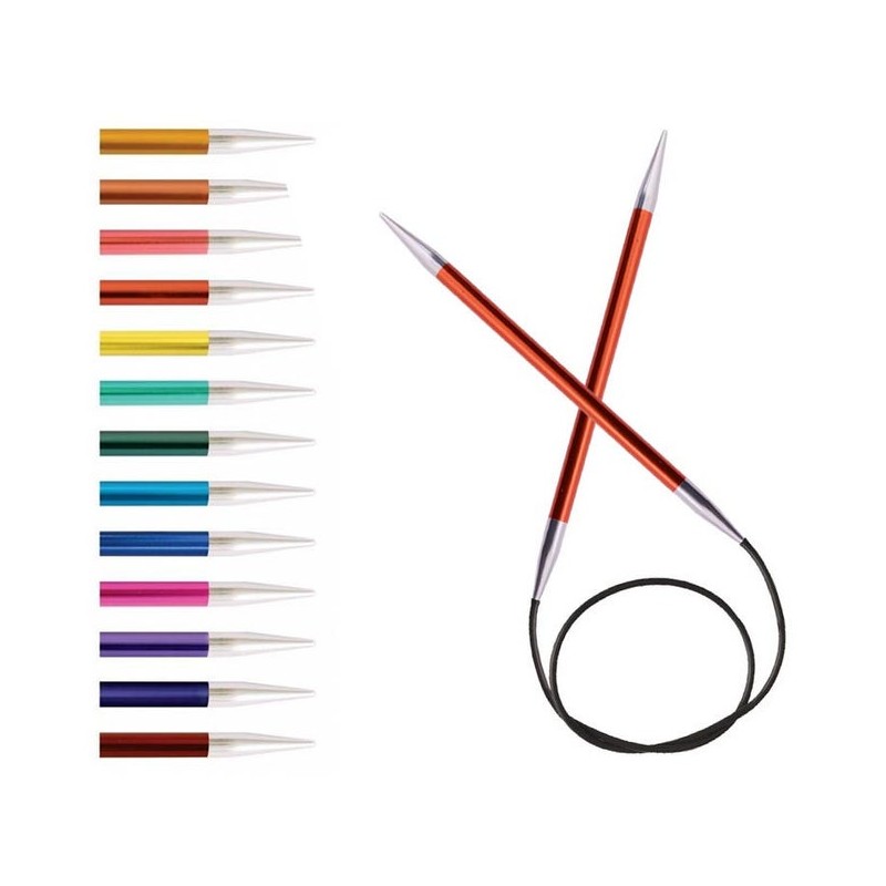 Aiguilles à Tricoter Circulaire Fixes 60cm Zing, Knitpro