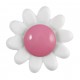 Boutons Fantaisie Fleur Marguerite 14mm Couleur aux Choix Lot de 6