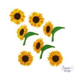 Boutons Dress It Up : Sunflowers / Tournesol - Boutons 3D