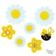 Boutons Dress It Up : Creative Collection Daisy / Fleurs et Abeille - Boutons 3D