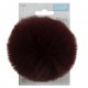 Pompon Faux Fourrure Taille 11cm - 15 Couleurs au Choix