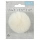 Pompon Fausse Fourrure Taille 6cm - 13 Couleurs au Choix