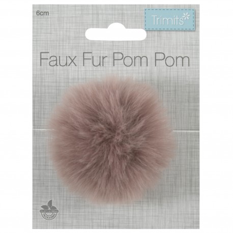 Pompon Fausse Fourrure Taille 6cm - 13 Couleurs au Choix