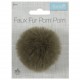 Pompon Fausse Fourrure Taille 6cm - 13 Couleurs au Choix