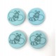 Boutons Abeille 15mm Deux Trous