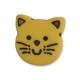 Bouton Tête de Chat 14mm à Queue / Tige Lot de 4 / Couleur au Choix