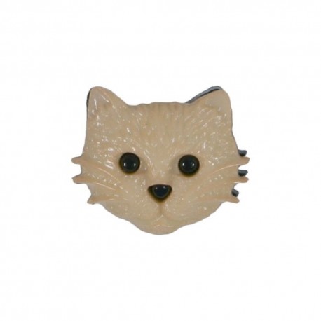 Bouton Tête de Chat à Queue 18mm Lot de 10 / Boutons de Couture Attache Dos