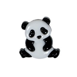 Bouton Fantaisie Panda à Queue 20mm Lot de 10 / Boutons de Couture