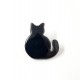 Boutons en Forme de Chat Noir Attache Dos 18mm Lot de 10