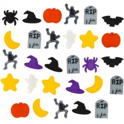 Boutons Dress It Up : Halloween - Boutons 3D Fright Night / Nuit d' Effroi