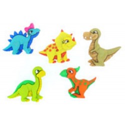 Boutons Dress It Up : Dino Mite - Dinosaures - Boutons 3D